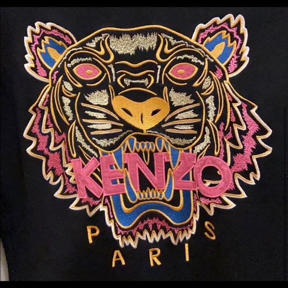 BLK KENZO PARIS TIGER SWEATSHIRT - Picture 2 of 4